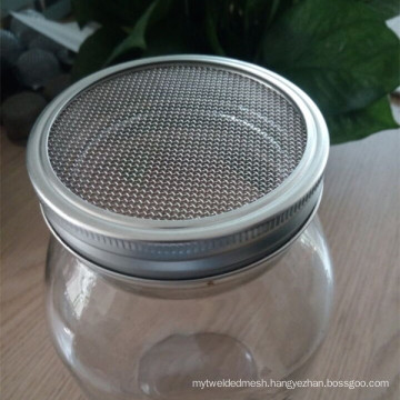 20 Mesh Stainless Steel Seed Sprouting Screen Lid For 70mm Mason Jar